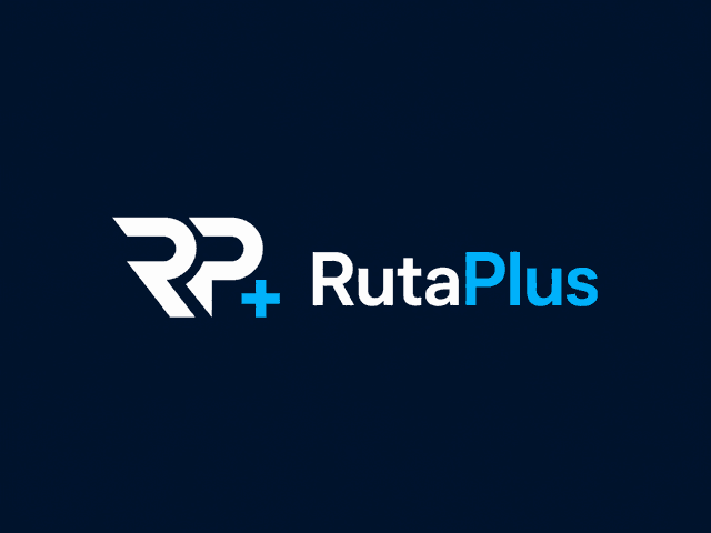 RutaPlus logo horizontal fondo oscuro